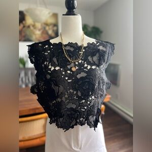 Lace floral top